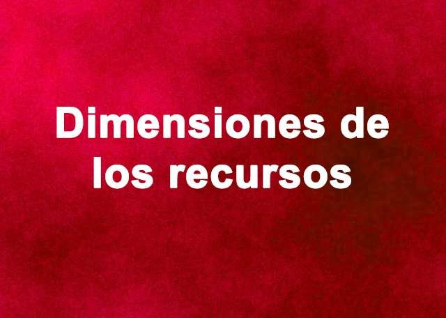 Dimensiones de los recursos personales