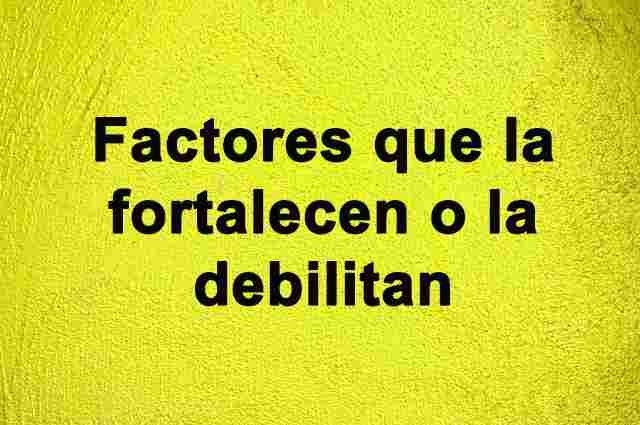 Factores que fortalece o debilitan las relaciones