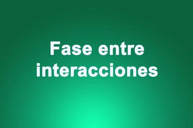 Fase entre interacciones